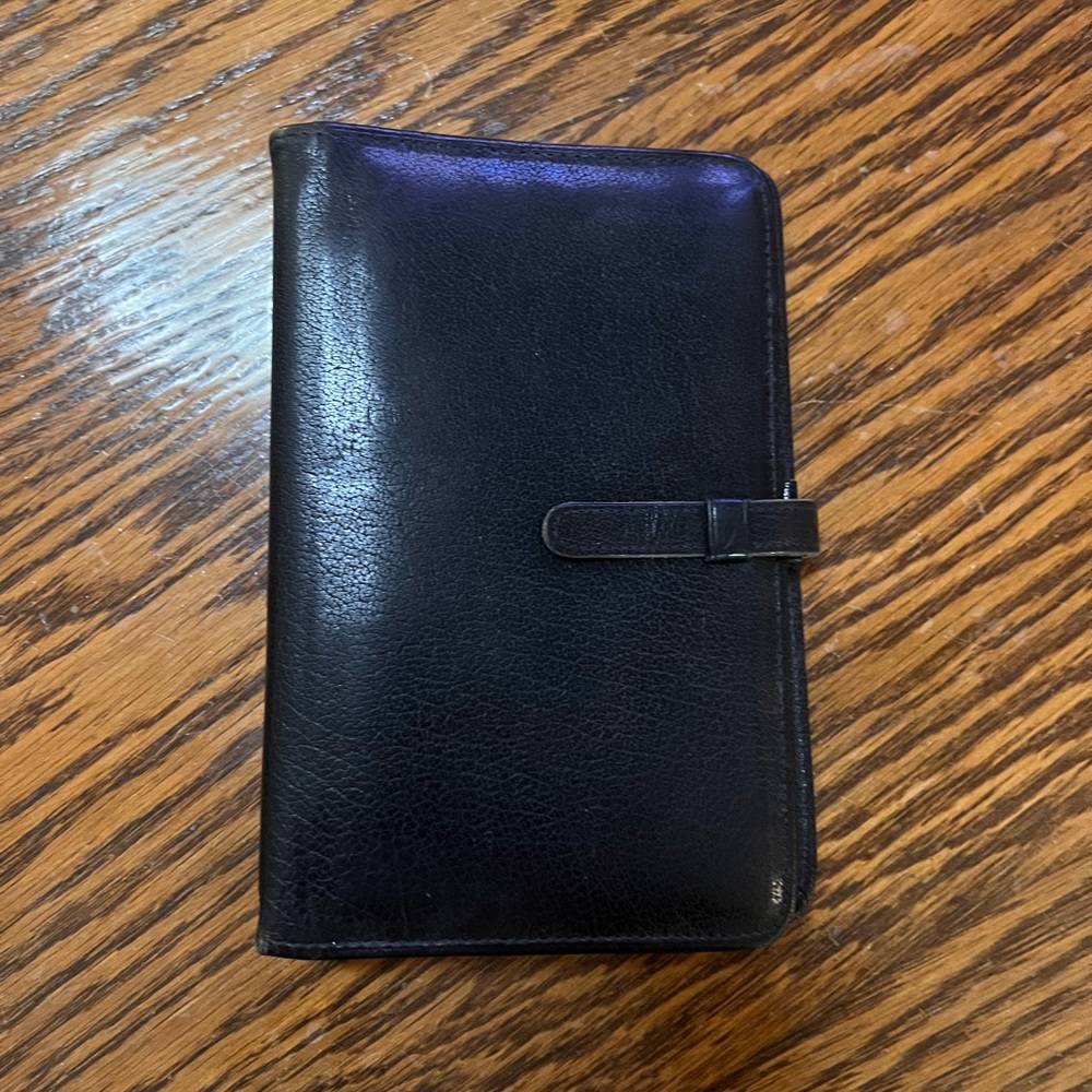 Vintage Coach leather mini address travel book.